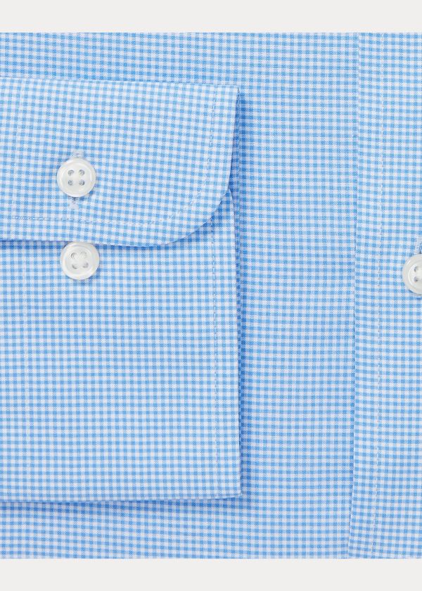 Polo Ralph Lauren Gingham Easy Care Stretch Poplin Skjorter Herre Danmark (HOZXB7632)